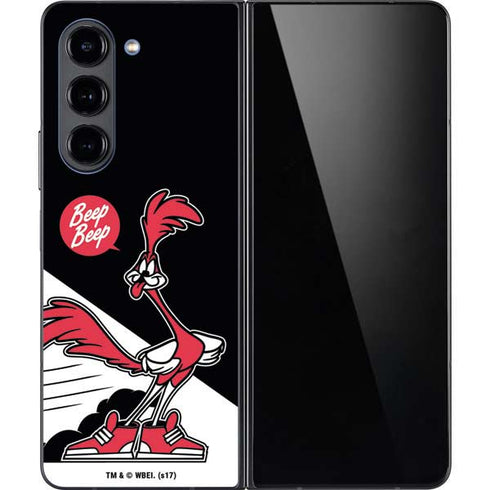 Looney Tunes Retro Road Runner Galaxy Z Fold5 5G Skin